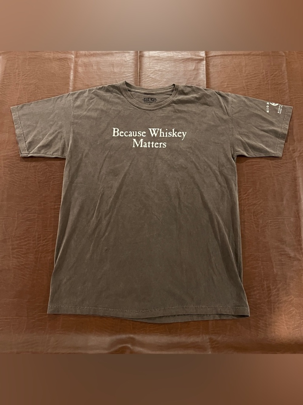 Because Whiskey Matters High West Distillery Park City Utah Shirt - Size Large